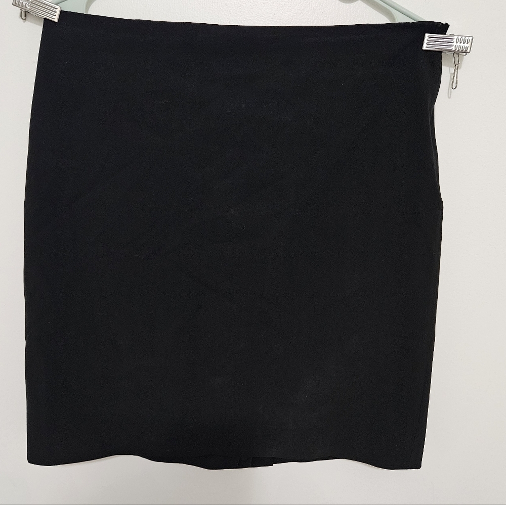 Ann Taylor Loft Classic Black Lined Straight Pencil Skirt Size 12P